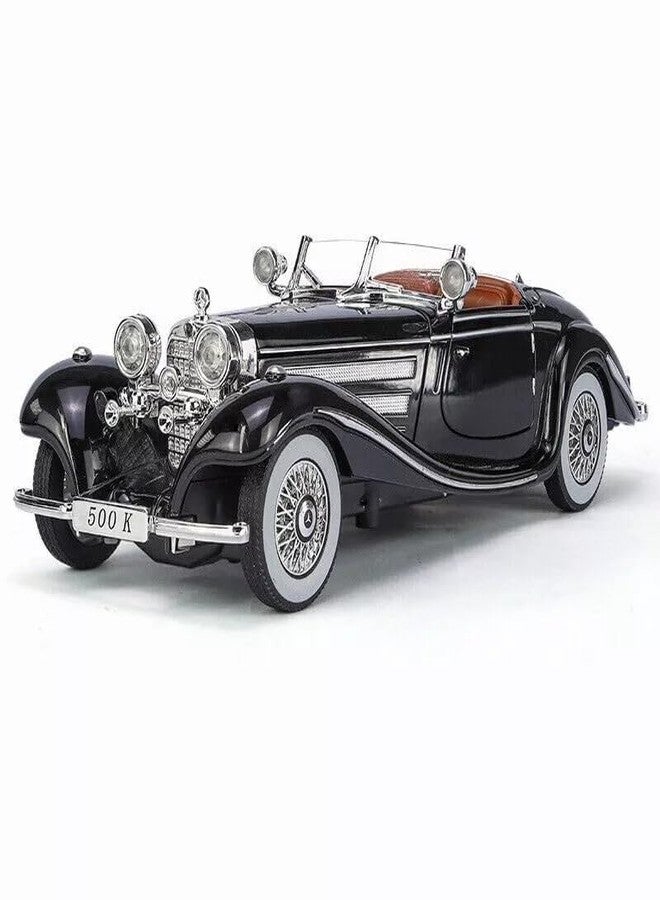 Arthasya Model 1:24 Mercedees Benz 500K Model Alloy Metal Pull Back Die-cast Car Openable Doors with Sound and Light Vehicle Car Toy for Kids - Multicolor - Image 1